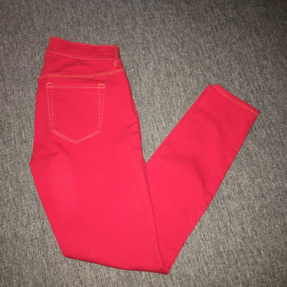 PacSun Red Super Stretch Ankle Jeggings